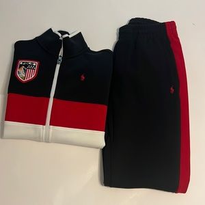 Boys Polo Sweat Suit